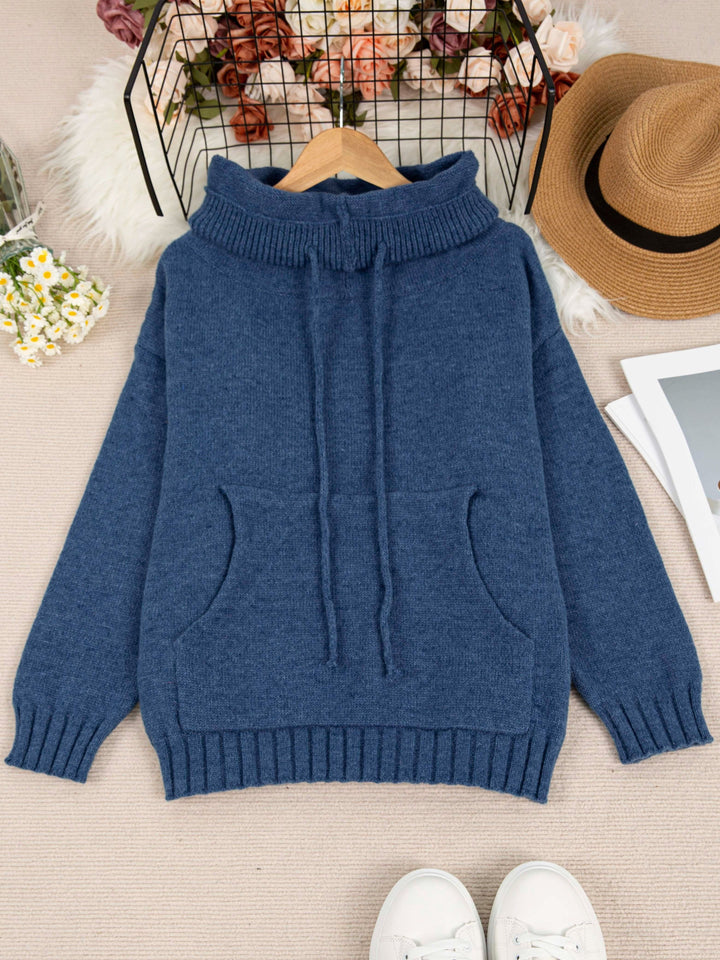 ZELINA | Long Sleeve Sweater with Pocket