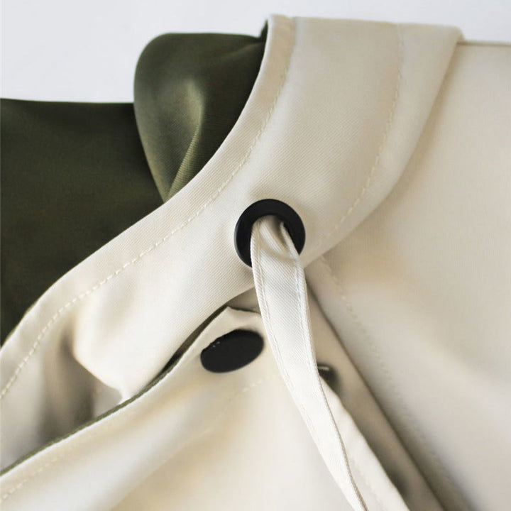 NATI | Two-Layer Hooded Jacket with Snap and Zip Closure