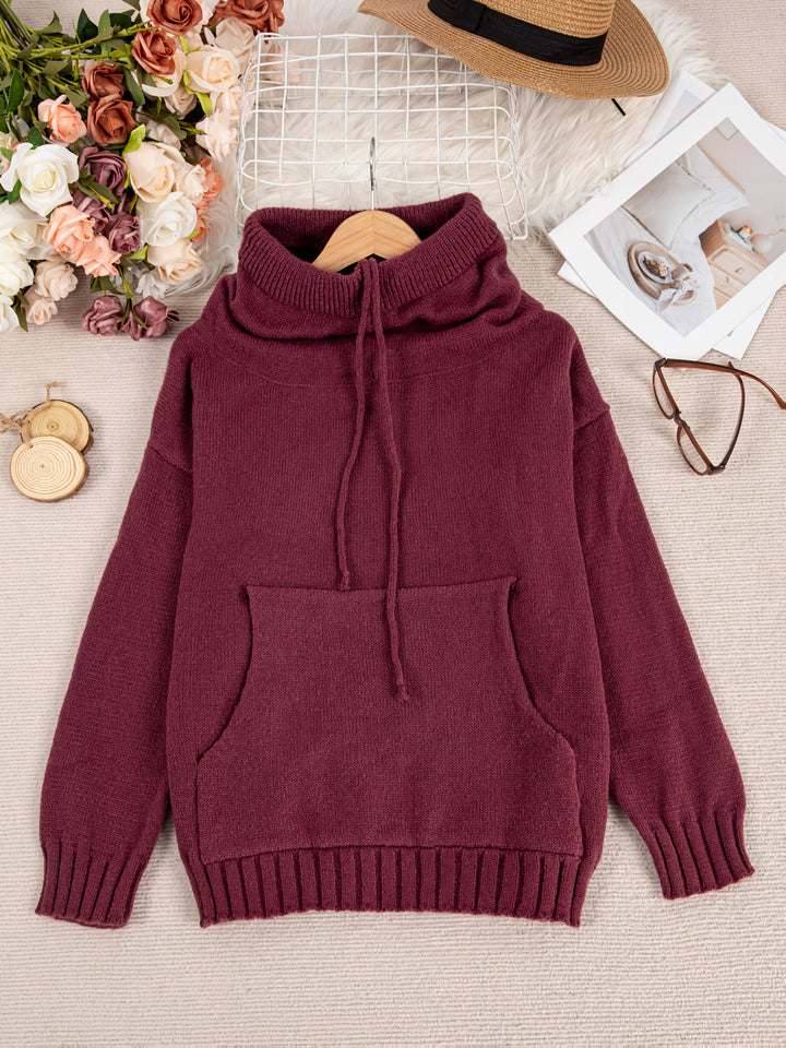 ZELINA | Long Sleeve Sweater with Pocket