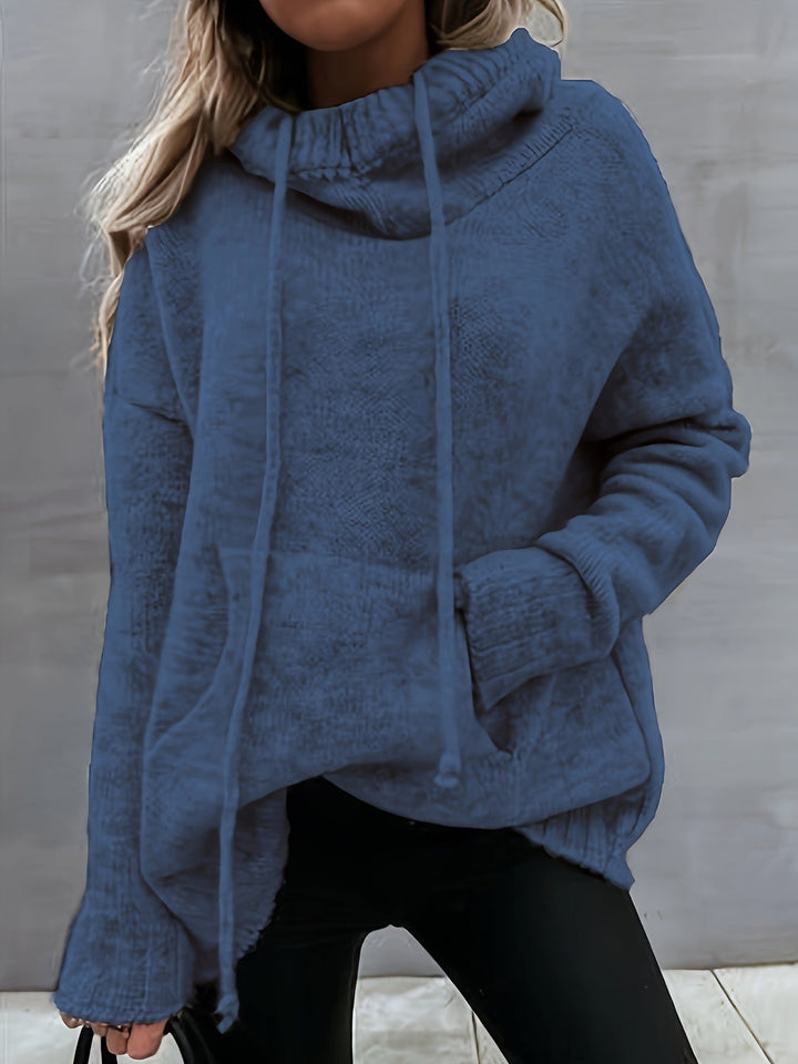 ZELINA | Long Sleeve Sweater with Pocket
